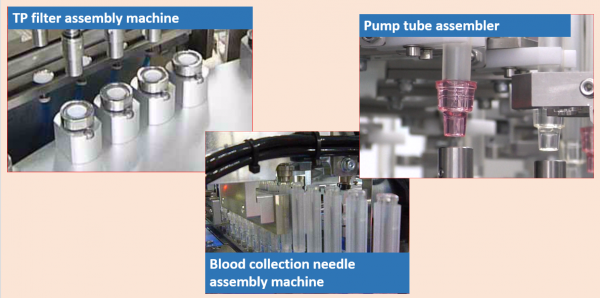 Blood circuit related assembly machine